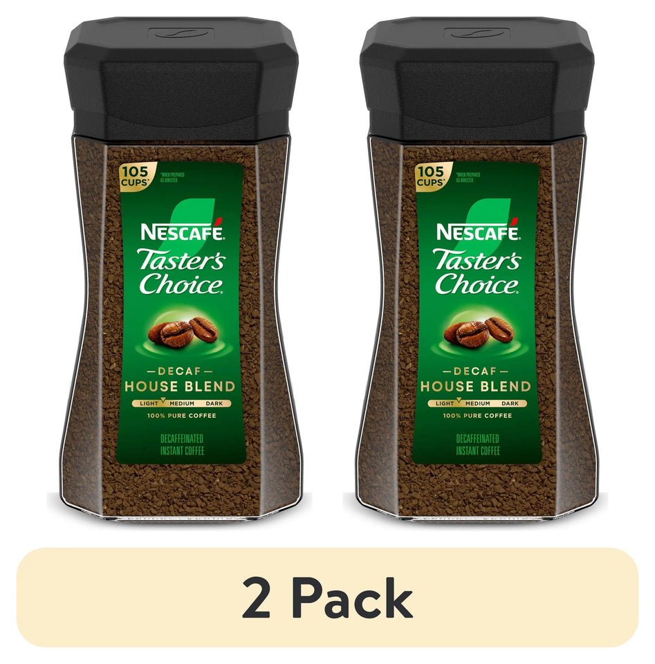 Taster'S Choice Decaf House Blend, Medium Light Roast Instant Coffee, 7 Oz, 1 Jar