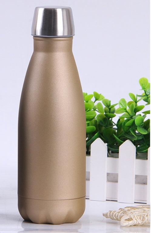 350ml Insulated Vacuum Water Bottle Portable Double Wall Stainless Steel Thermos Cola Bottle Coffee Cup For Travel Outdoor Sport