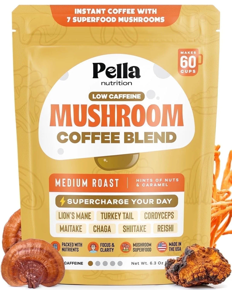 Mushroom Coffee with Lion'S Mane, Shiitake and More, Original Blend, 6.3 Oz (180 G)