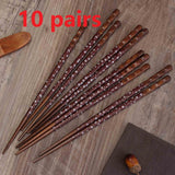 Solid Wood Non-slip High-end Single Couple Home Restaurant Wooden Chopsticks