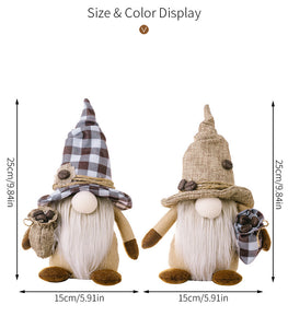 Coffee Faceless Doll Dwarf Ornaments