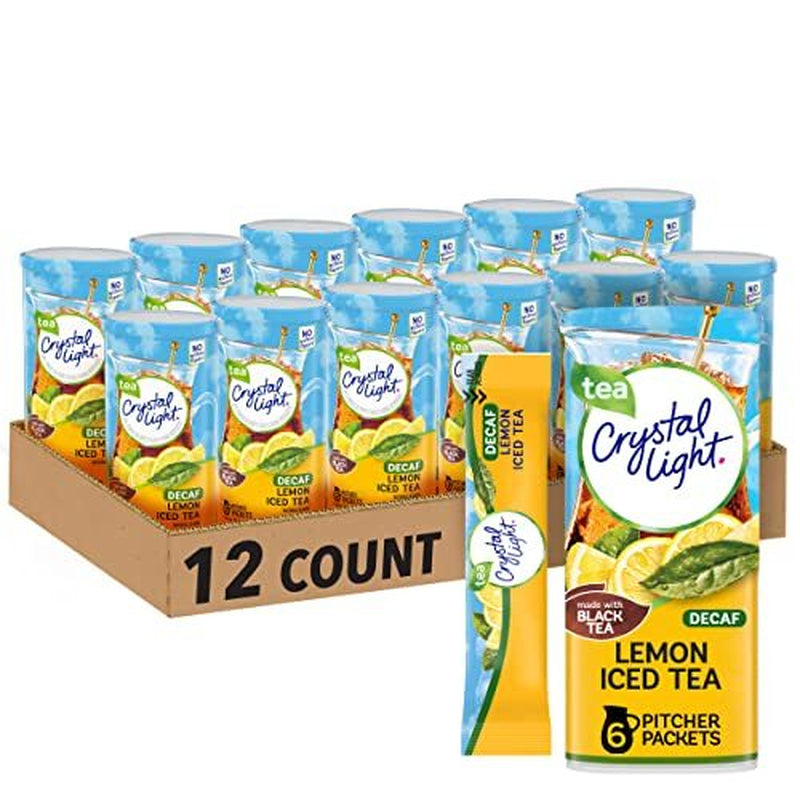 Crystal Light Sugar-Free Decaffeinated Lemon Iced Tea Naturally Flavored Powd...
