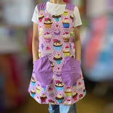 Coffee Baking Handmade Floral Cross Printed Home Apron