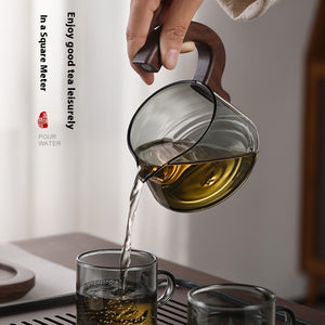 Lazy Tea Making Pot Glass Teapot Automatic Tea Set