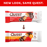 Quest Protein Candy Bar Snacks, Gooey Caramel and Peanuts Flavor, 12 Count