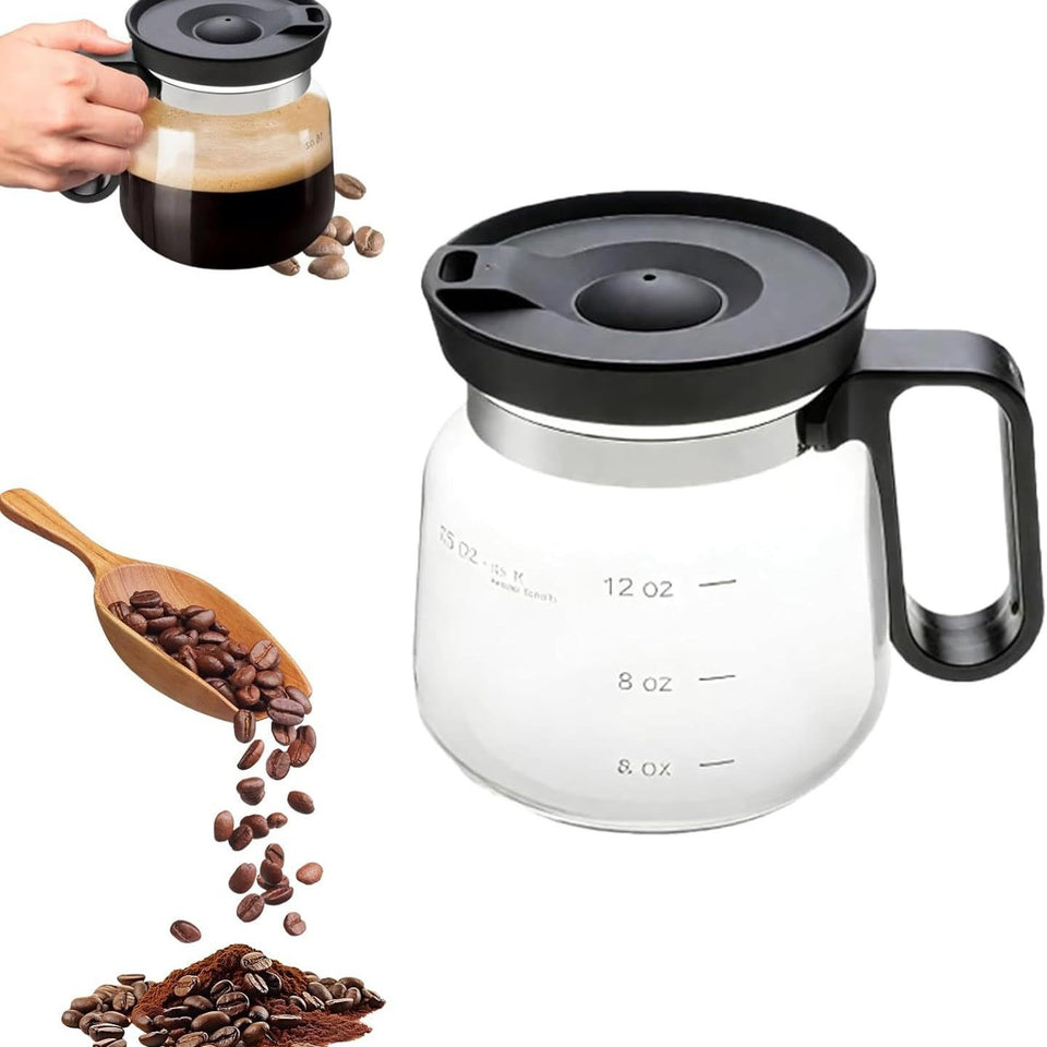 16 Oz Glass Coffee Cup Coffee Pot Style