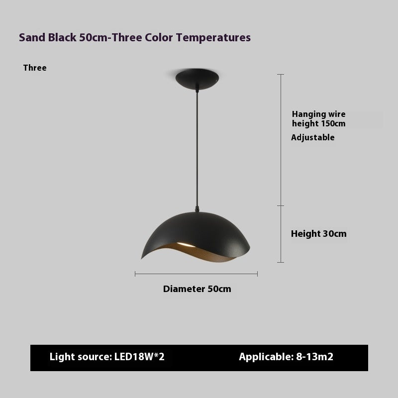 Nordic Restaurant Chandelier Post-modern Creative Wood Grain UFO Island Table Lamp