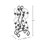 8-Bottle Freestanding Metal Wine Rack, Portable,4-Tier For Desktop,Restaurant,Wine Cellar