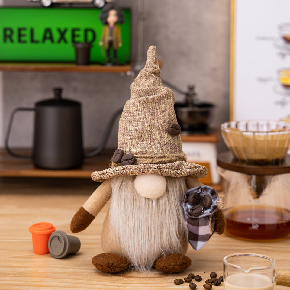 Coffee Faceless Doll Dwarf Ornaments
