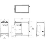 WAVE 15-S Airpot System, 12 Cup Commercial Thermal Airpot Drip Coffee Maker, Stainless Steel