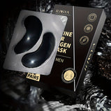 ILISYA 20 Pairs Black Coffee Eye Mask Patches with Collagen - Anti-Wrinkle, Firming & Moisturizing Under Eye Pads for Dark Circles and - Natural Plant Essence, Unisex, Hypoallergenic, Suitable for All Skin Types