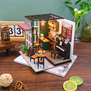 Coffee Shop Creative Style Doll House Assembly