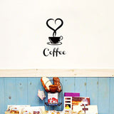 Home Fashion Coffee Cup Wall Sticker Decoration
