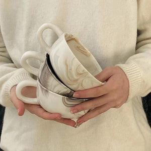 Milk Ceramic Mark Coffee Cup