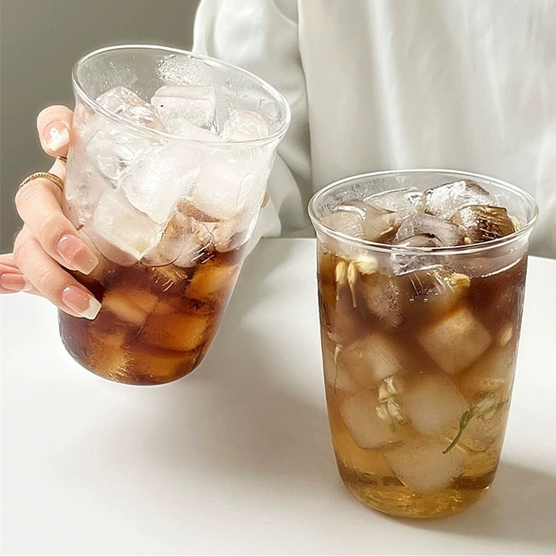 Juice Drink Latte Ice American Coffee Glass