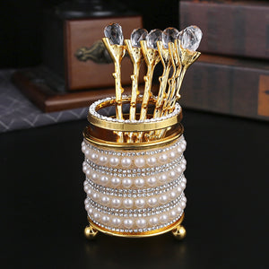 Coffee Spoon Storage Box Set Tube