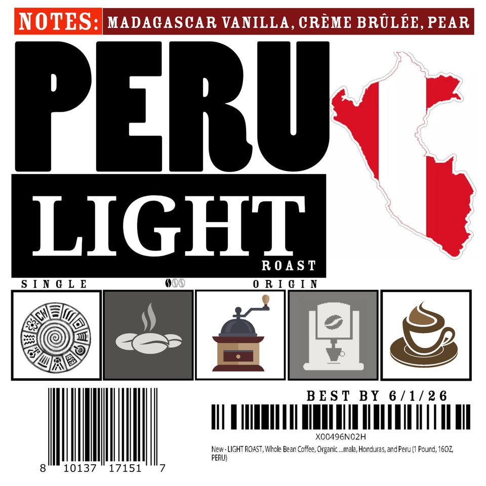 LIGHT ROAST, Whole Bean Coffee, Organic Fresh Artisan Premium Beans, Volcanic Cult Vanuat LLC COLLECTION (1 Pound, 16OZ, EL-SALVADOR)