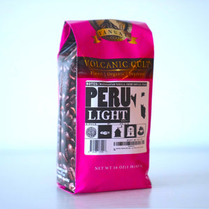 LIGHT ROAST, Whole Bean Coffee, Organic Fresh Artisan Premium Beans, Volcanic Cult Vanuat LLC COLLECTION (1 Pound, 16OZ, EL-SALVADOR)
