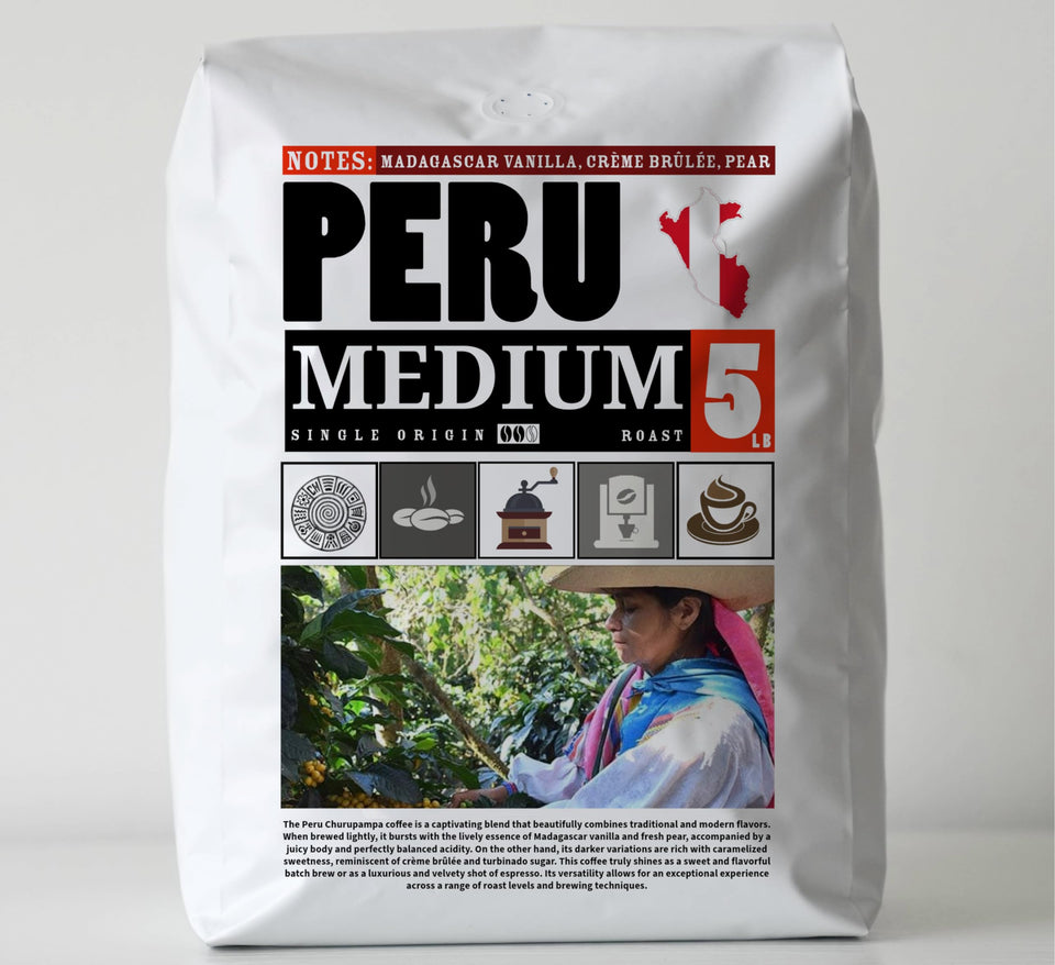 5lb VOLCANIC CULT COFFEE Whole Bean, Medium Roast, Delicious Taste, Heavenly Aroma - Fresh Bulk, Organic Fresh Artisan Premium Coffee Beans (5Pounds, 80 ounces, Brazil)