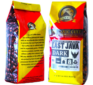 DARK ROAST, Whole Bean Coffee, Organic Fresh Artisan Premium Beans, Volcanic Cult Vanuat LLC COLLECTION