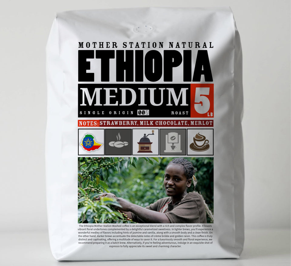 5lb VOLCANIC CULT COFFEE Whole Bean, Medium Roast, Delicious Taste, Heavenly Aroma - Fresh Bulk, Organic Fresh Artisan Premium Coffee Beans (5Pounds, 80 ounces, Brazil)