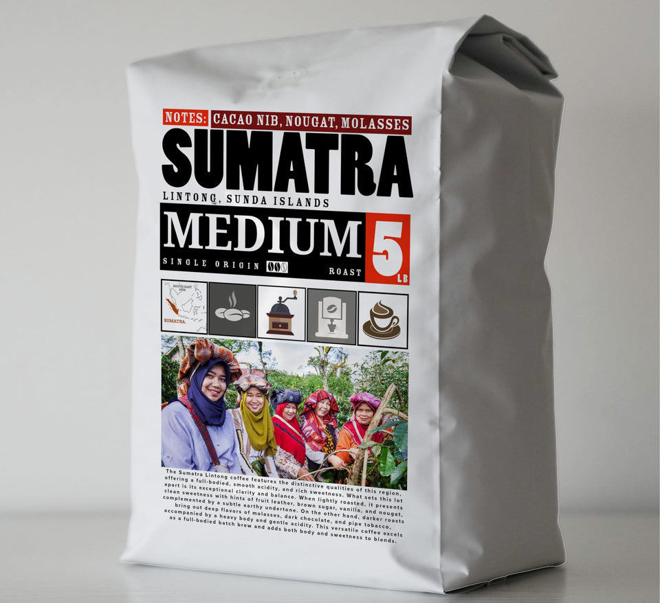 5lb VOLCANIC CULT COFFEE Whole Bean, Medium Roast, Delicious Taste, Heavenly Aroma - Fresh Bulk, Organic Fresh Artisan Premium Coffee Beans (5Pounds, 80 ounces, Brazil)