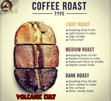MEDIUM ROAST 16OZ Whole Bean Coffee Volcanic Organic Supreme Finest Artisan Beans for Drip Coffee Cold Brew Espresso French Press Turkish Brew etc (Brazil, 16oz, Medium)