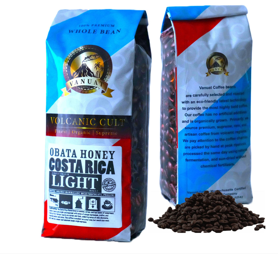 LIGHT ROAST WHOLE BEAN COFFEE SPECIALTY Volcanic Cult Vanuat Organic Supreme Finest Artisan beans. Sourcing premium artisan green specialty beans (Brazil, 16oz | LightROAST)