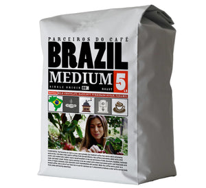 5lb VOLCANIC CULT COFFEE Whole Bean, Medium Roast, Delicious Taste, Heavenly Aroma - Fresh Bulk, Organic Fresh Artisan Premium Coffee Beans (5Pounds, 80 ounces, Brazil)