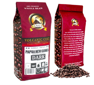 DARK ROAST Whole Bean Coffee Specialty Volcanic Organic Supreme Finest Artisan Beans for Drip Coffee Cold Brew Espresso French Press Turkish Brew from Vanuatu Sumatra Ethiopia Ethiopian Brazil Brazilian Kenya Kenyan Papua New Guinea Colombi