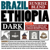 DARK ROAST Whole Bean Coffee Specialty Volcanic Organic Supreme Finest Artisan Beans for Drip Coffee Cold Brew Espresso French Press Turkish Brew from Vanuatu Sumatra Ethiopia Ethiopian Brazil Brazilian Kenya Kenyan Papua New Guinea Colombi