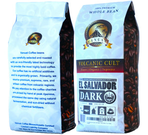 DARK ROAST, Whole Bean Coffee, Organic Fresh Artisan Premium Beans, Volcanic Cult Vanuat LLC COLLECTION