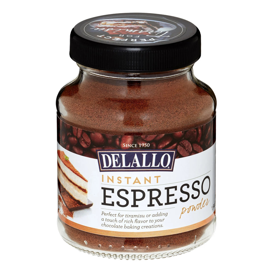 Instant Espresso Powder for Baking & Drinks, 100% Instant Coffee, Naturally Caffeinated, 1.94 Oz Jar