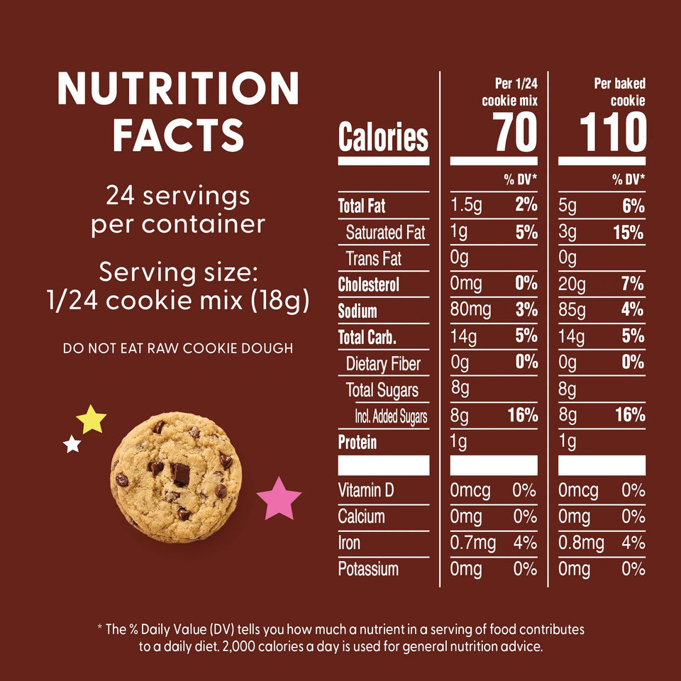 Dolly Parton's Chocolate Chip Cookie Mix, 15.25 oz (Pack of 2)