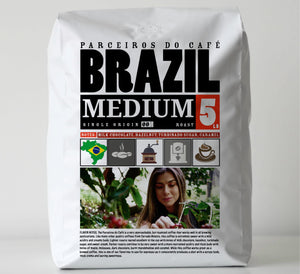 5lb VOLCANIC CULT COFFEE Whole Bean, Medium Roast, Delicious Taste, Heavenly Aroma - Fresh Bulk, Organic Fresh Artisan Premium Coffee Beans (5Pounds, 80 ounces, Brazil)