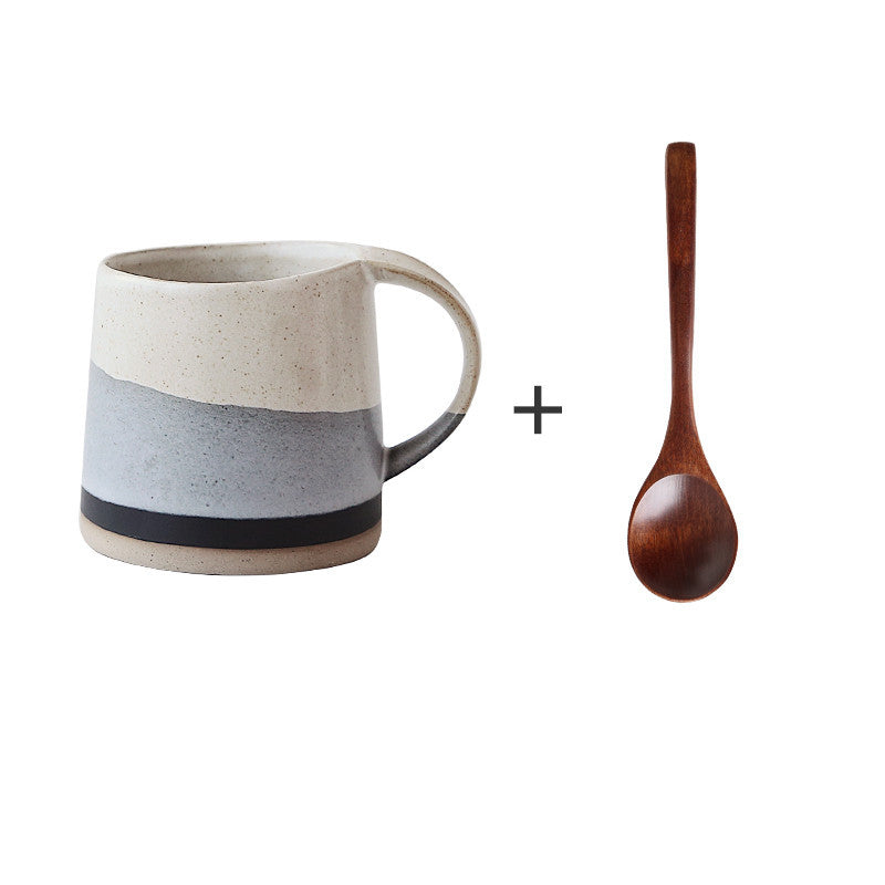 Retro Mug Couple Breakfast Home Coffee Cup