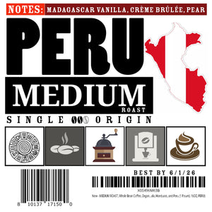 MEDIUM ROAST, Whole Bean Coffee, Organic Fresh Artisan Premium Beans (1 Pound, 16OZ, EL SALVADOR)
