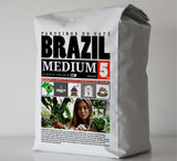 5lb VOLCANIC CULT COFFEE Whole Bean, Medium Roast, Delicious Taste, Heavenly Aroma - Fresh Bulk, Organic Fresh Artisan Premium Coffee Beans (5Pounds, 80 ounces, Brazil)