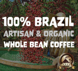 DARK ROAST VANUAT Volcanic Cult Organic Supreme Finest Artisan COFFEE Whole Bean Beans for Drip Coffee Cold Brew Espresso French Press Turkish Brew etc (Brazil, 16oz | Dark Roast)