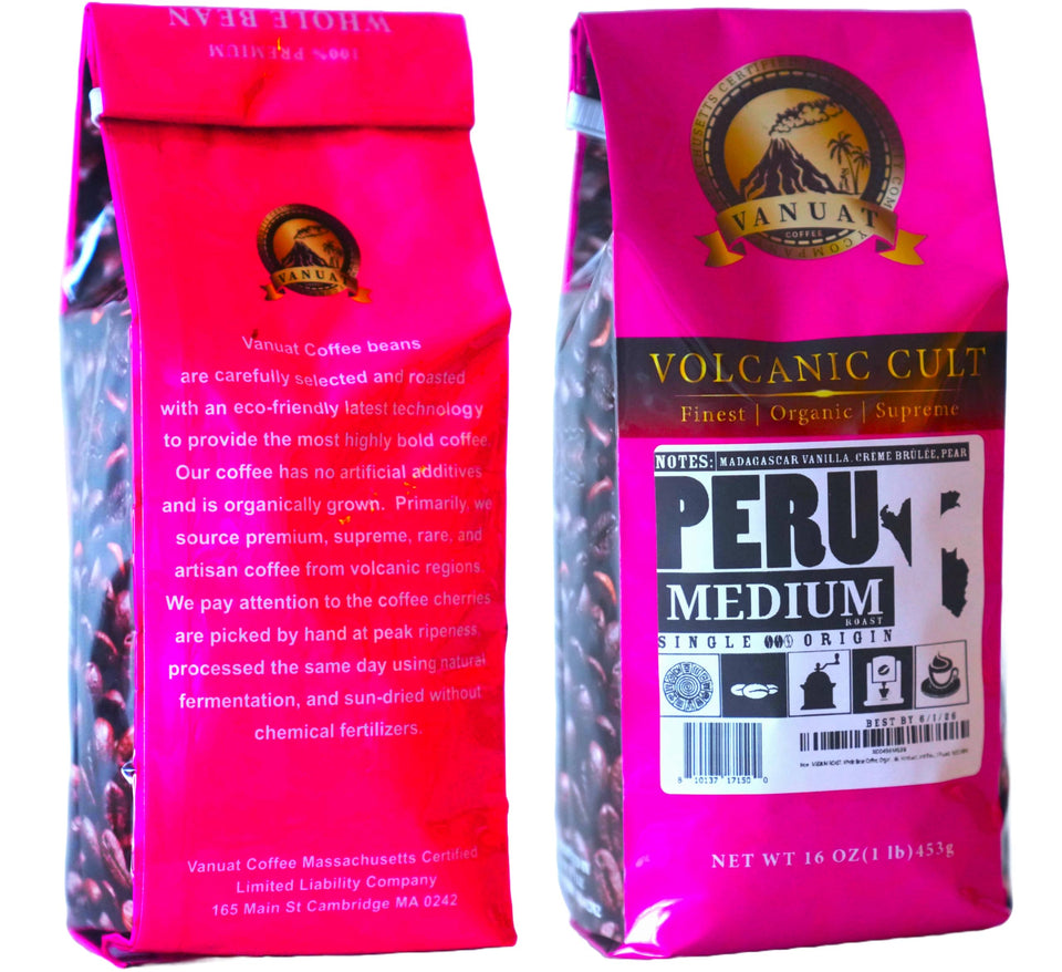 MEDIUM ROAST, Whole Bean Coffee, Organic Fresh Artisan Premium Beans (1 Pound, 16OZ, EL SALVADOR)