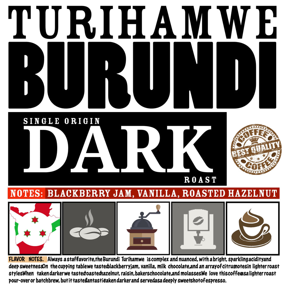 DARK ROAST VANUAT Volcanic Cult Organic Supreme Finest Artisan COFFEE Whole Bean Beans for Drip Coffee Cold Brew Espresso French Press Turkish Brew etc (Brazil, 16oz | Dark Roast)