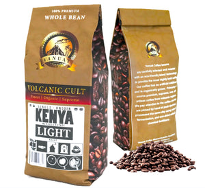LIGHT ROAST WHOLE BEAN COFFEE SPECIALTY Volcanic Cult Vanuat Organic Supreme Finest Artisan beans. Sourcing premium artisan green specialty beans (Brazil, 16oz | LightROAST)