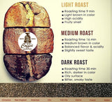 DARK ROAST, Whole Bean Coffee, Organic Fresh Artiżan Premium Beans, Volcanic Cult Vanuat LLC COLLECTION (1 Pound, 16OZ, EAST JAVA)