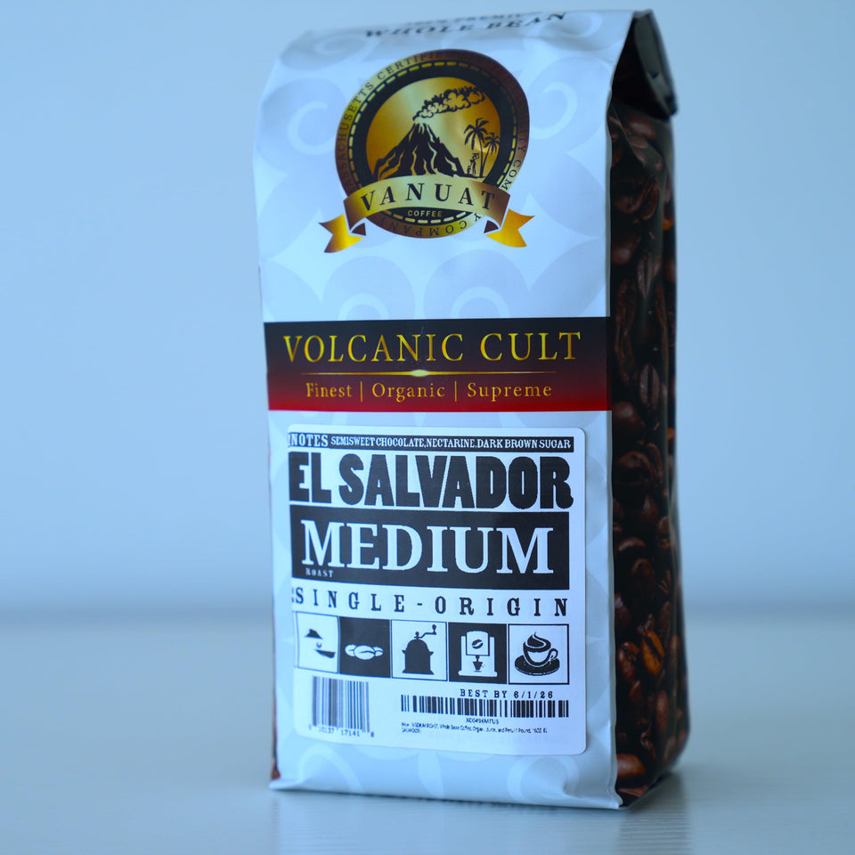 MEDIUM ROAST, Whole Bean Coffee, Organic Fresh Artisan Premium Beans, Volcanic Cult Vanuat LLC COLLECTION