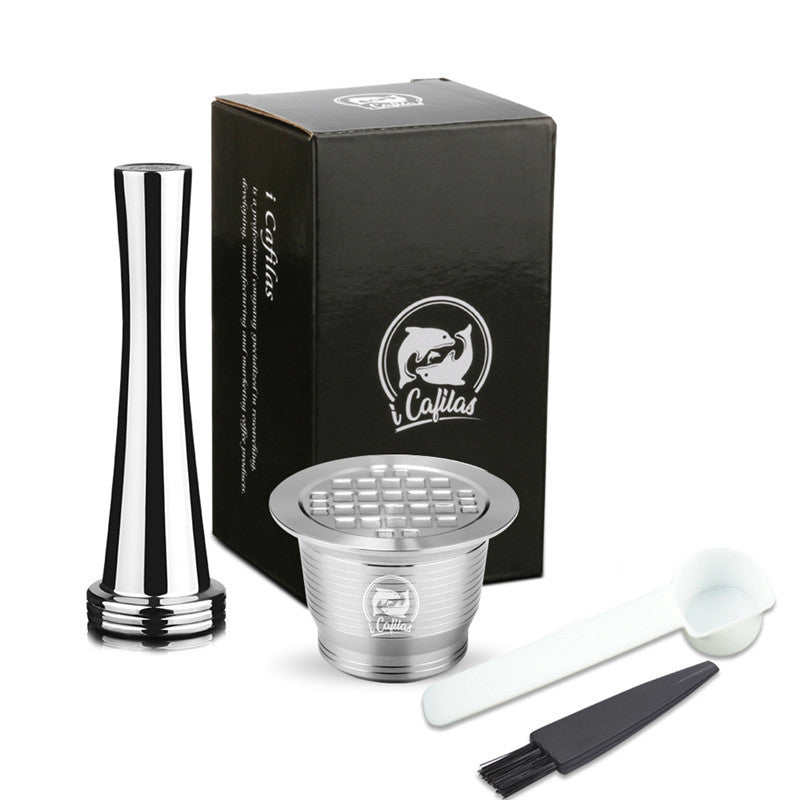 Stainless steel coffee capsule shell