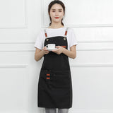 Adjustable Buckle Canvas Apron Supermarket Cafe Fast Food Restaurant Work Clothes