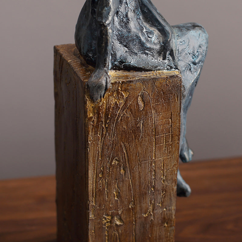 Retro Nostalgic African Portrait Decoration Restaurant Club Living Room Desktop Decoration Crafts