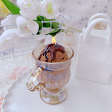 Ice Cream Coffee Aroma Candle Glass