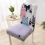 Geometric Dining Chair Cover Spandex Elastic Chair Cover Sofa Cover Retractable Chair Cover For Wedding Banquet Hotel Banquet Restaurant
