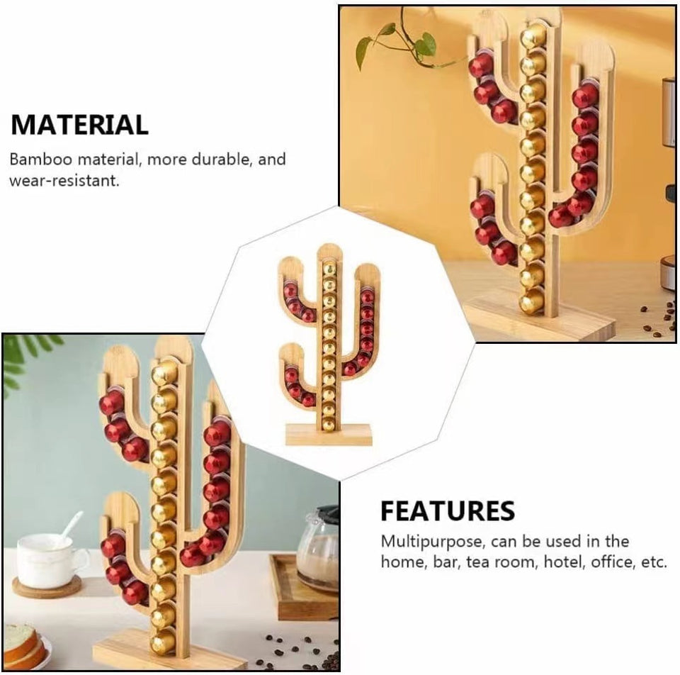 Coffee Capsule Cactus Shape Storage Rack